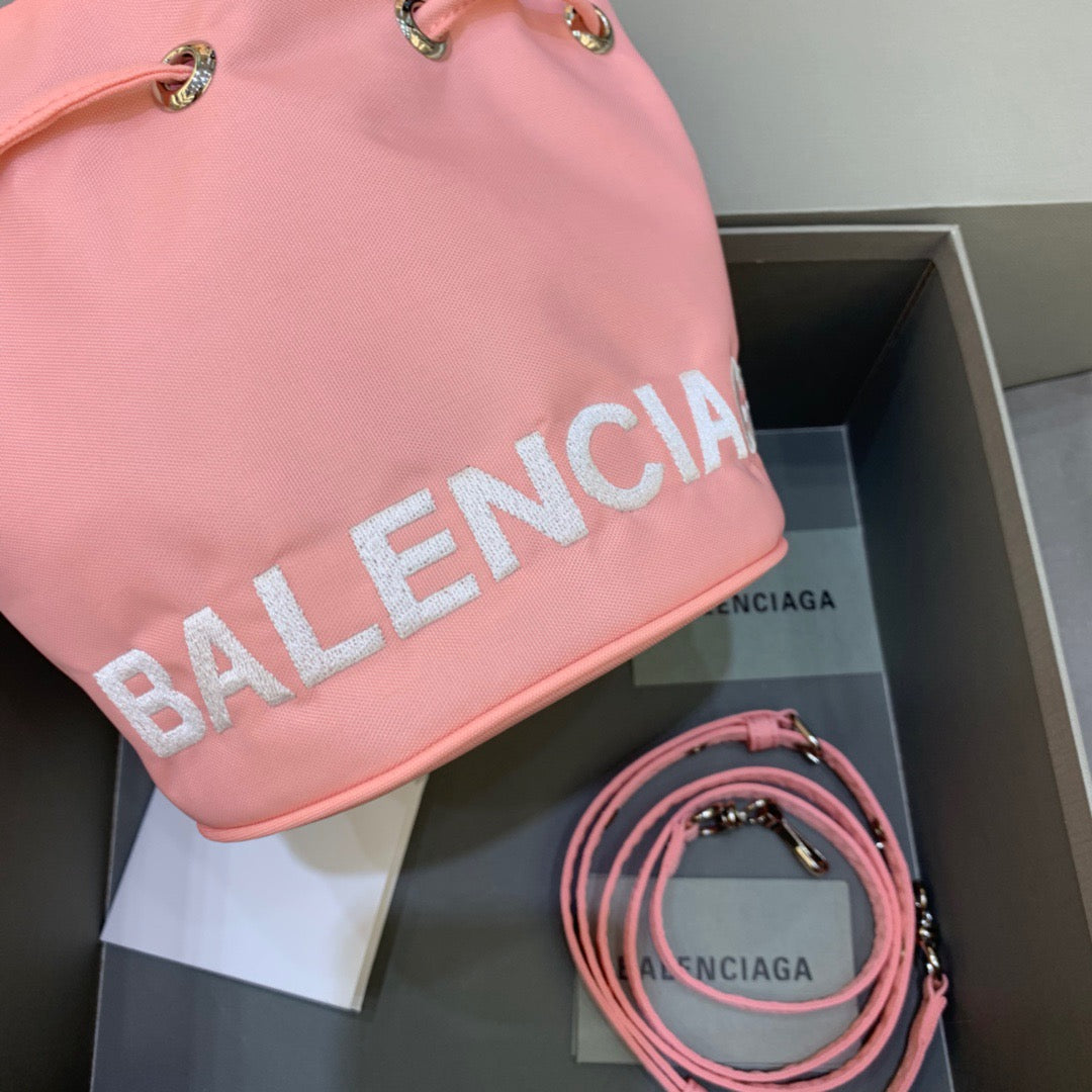 Balen Le Cagole MeGLAMIum Bucket Bag In Light Pink, For Women,  Bags 11.8in/30cm