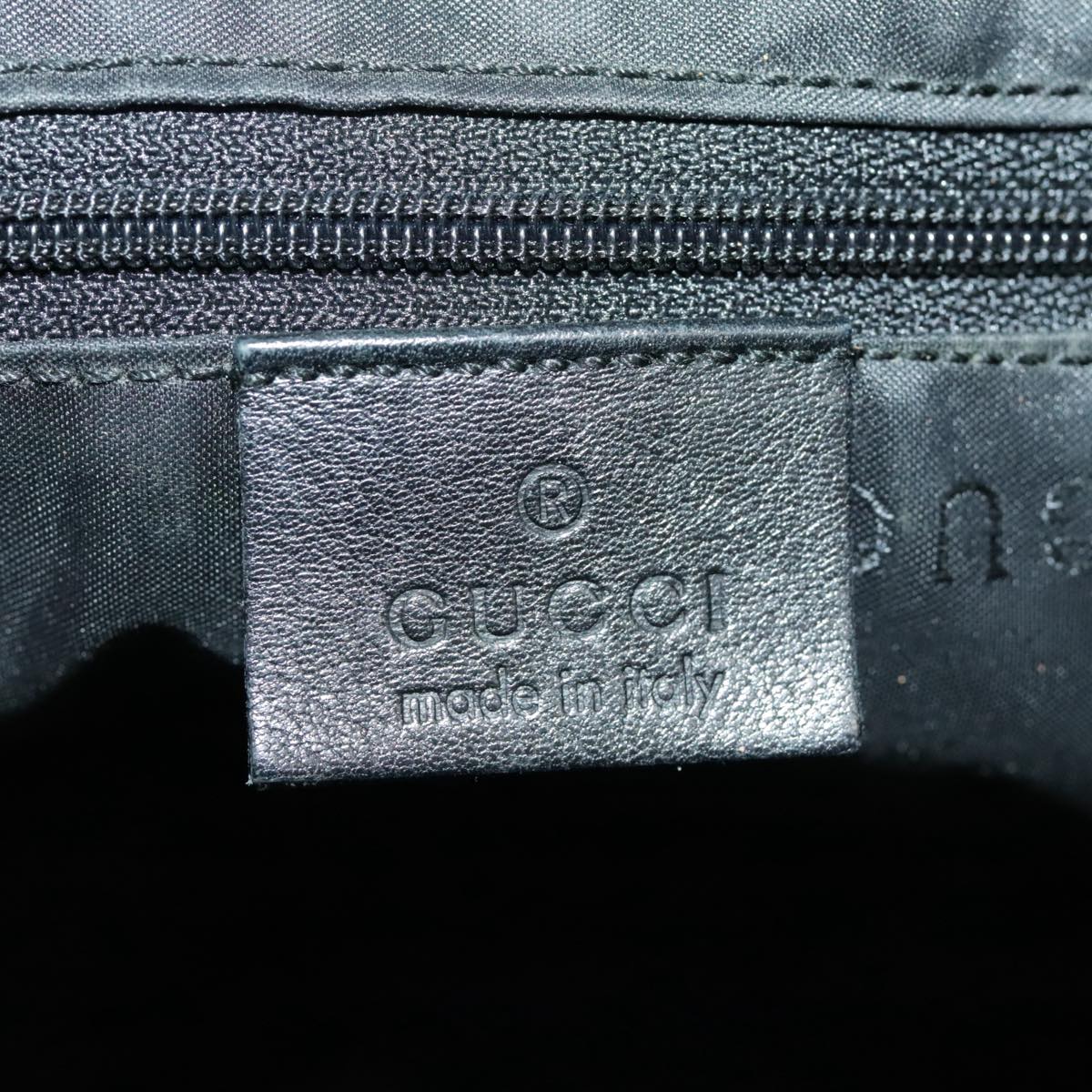 GUCCI Shoulder Bag Leather Black Silver 001 3341 3444 100048