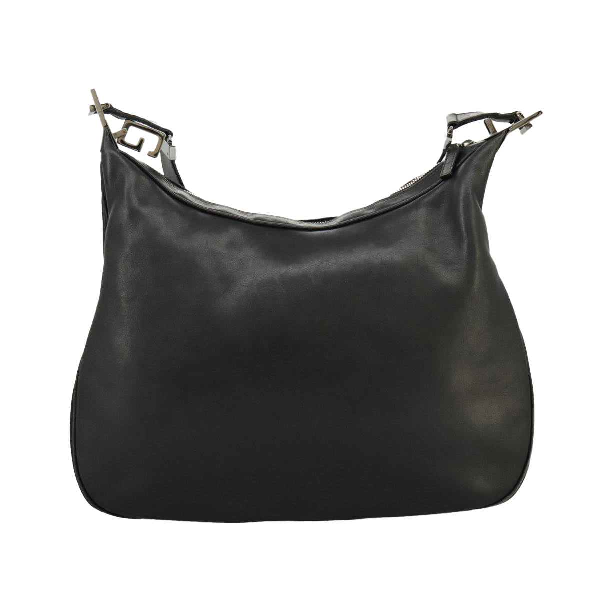 GUCCI Shoulder Bag Leather Black Silver 001 3341 3444 100048