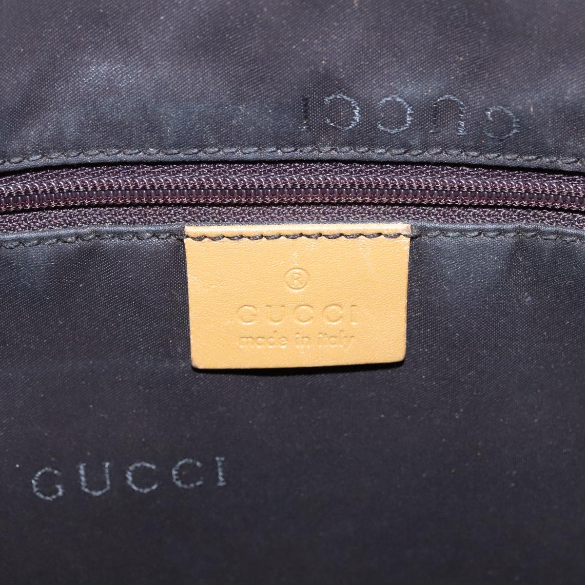 GUCCI GG Canvas Sherry Line Shoulder Bag Beige Gold Brown 001 4095 100097