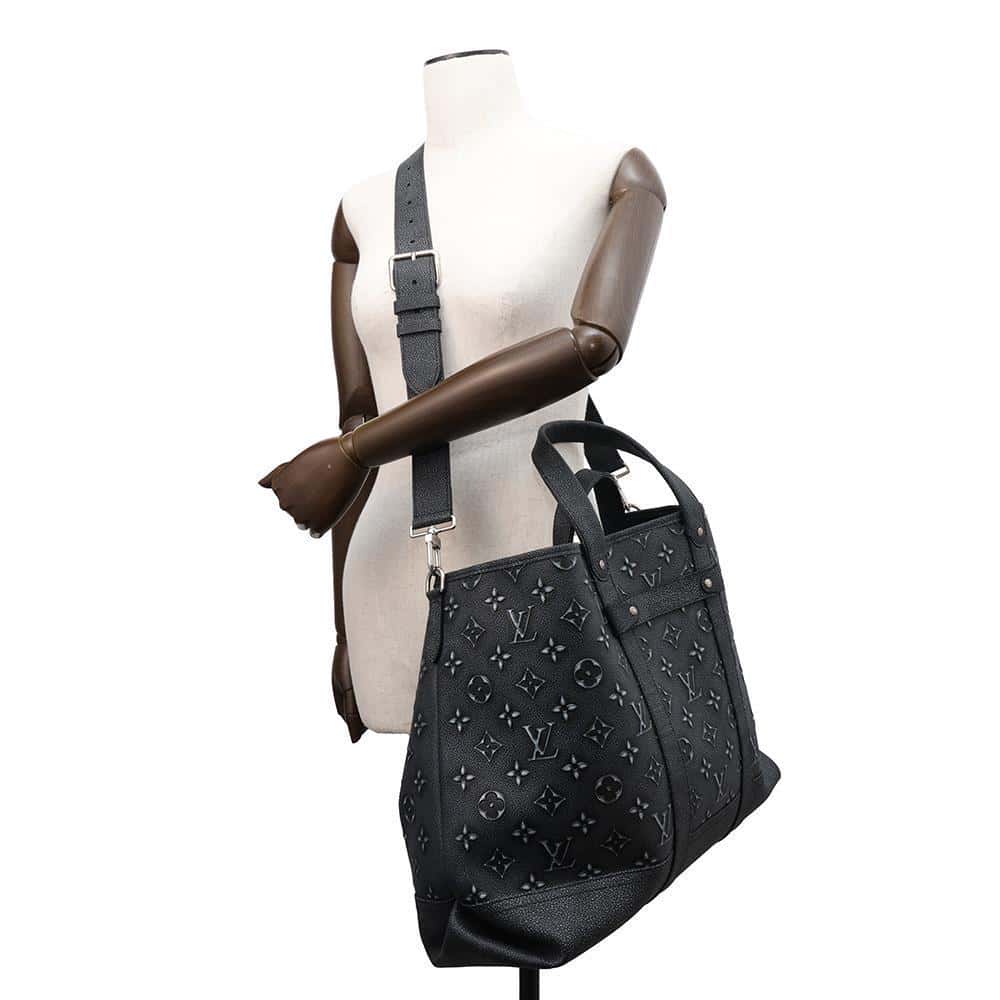 LOUIS VUITTON Trolley tote Noir M21371 Monogram CowhideLeather