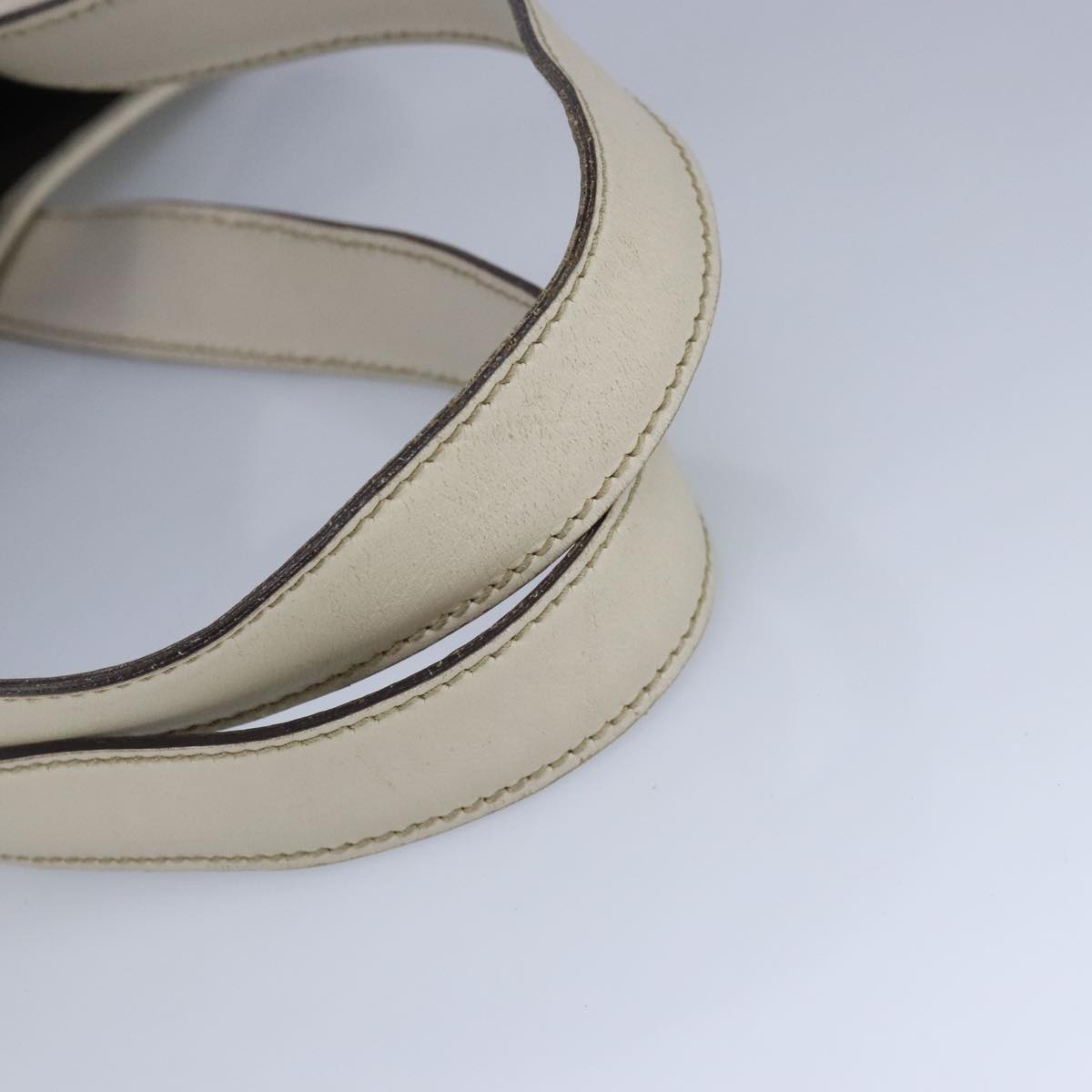 GUCCI GG Canvas Tote Bag Beige Silver 145971 100260