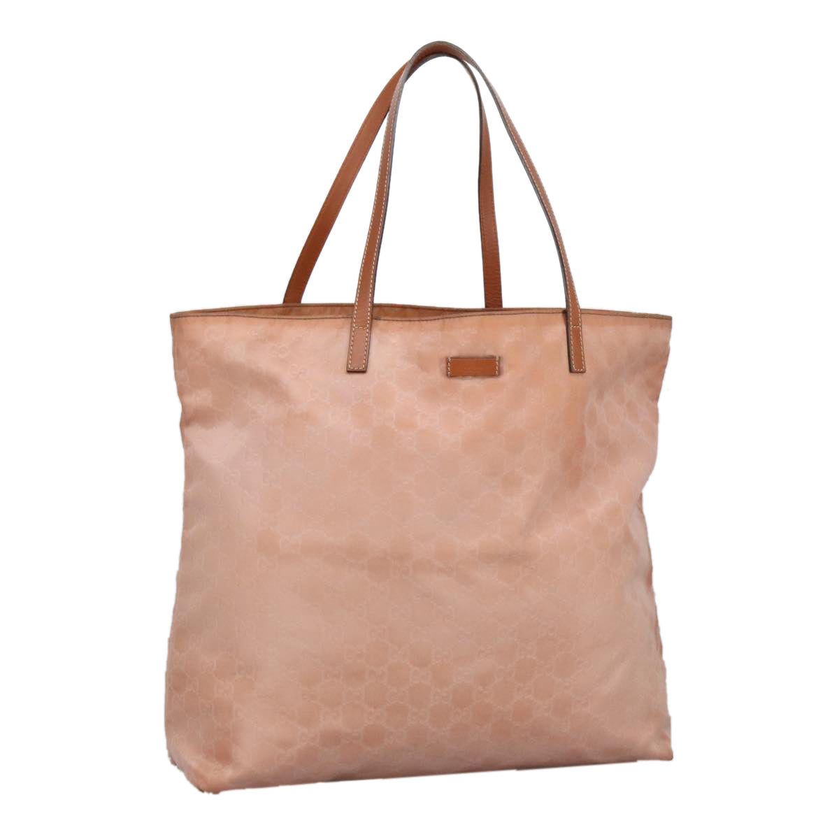GUCCI GG Canvas Tote Bag Gold Pink 295252 100343