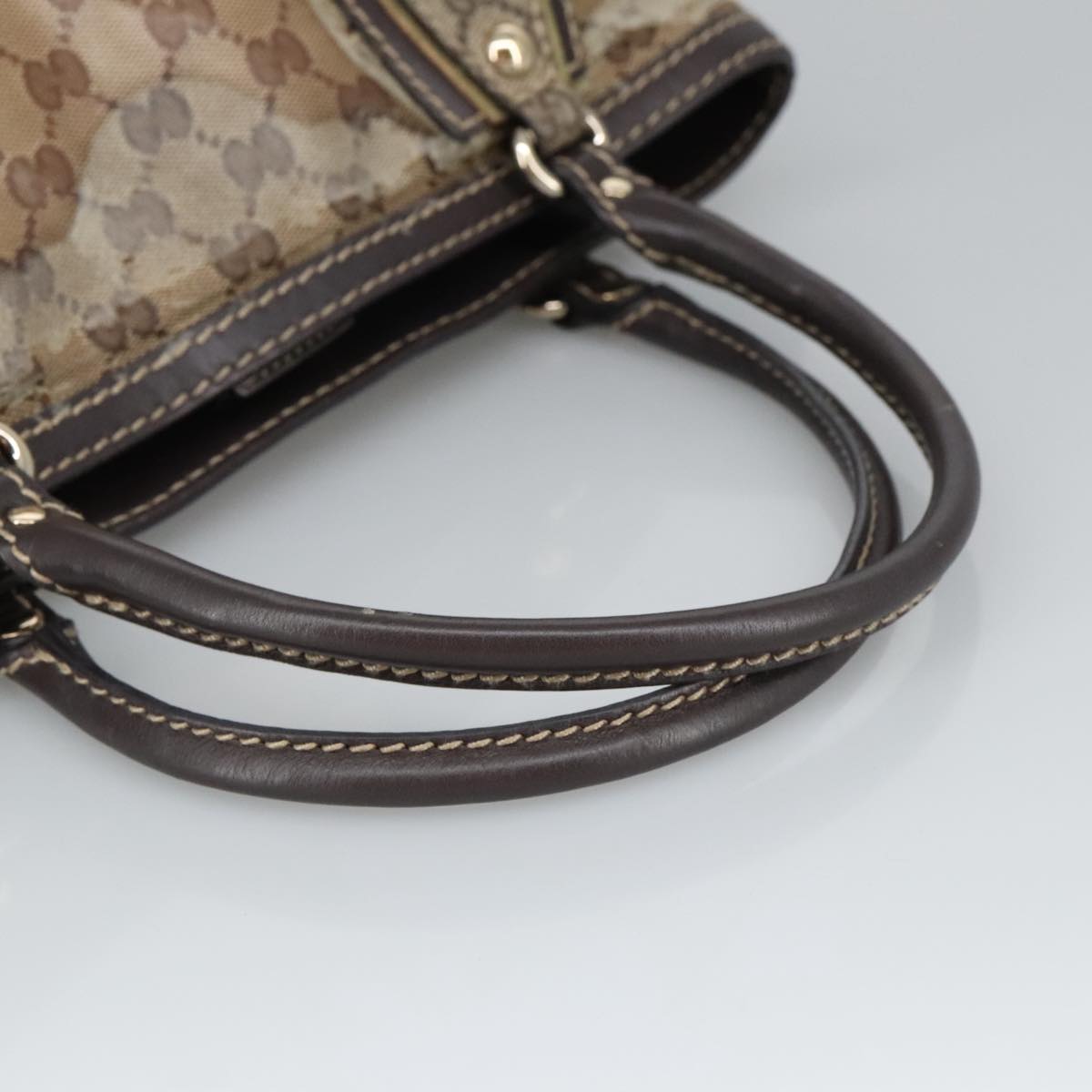 GUCCI GG Crystal Tote Bag Gold Beige 223964 100354