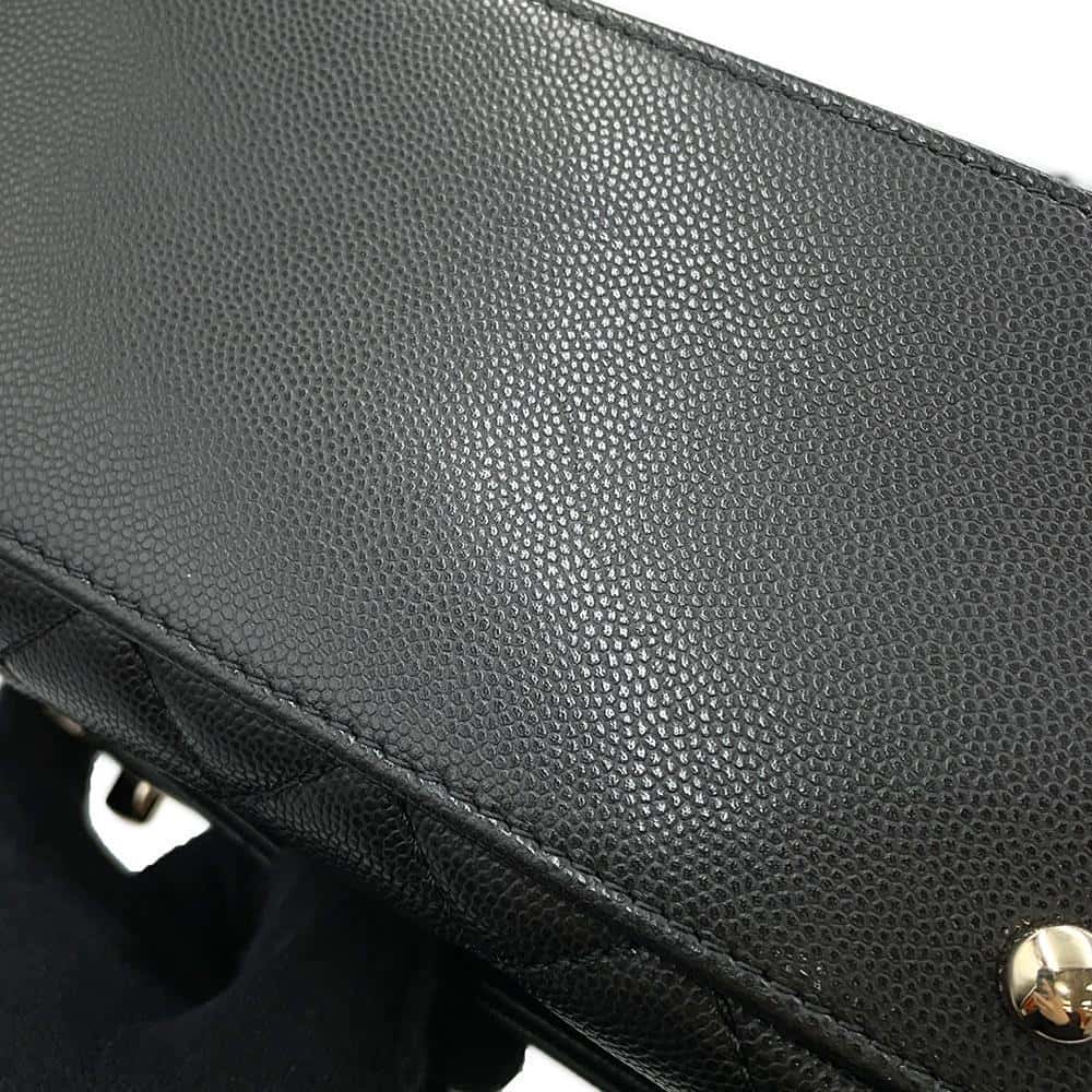 CHANEL Matelasse Coco Handle BlackA92991 Caviar Leather