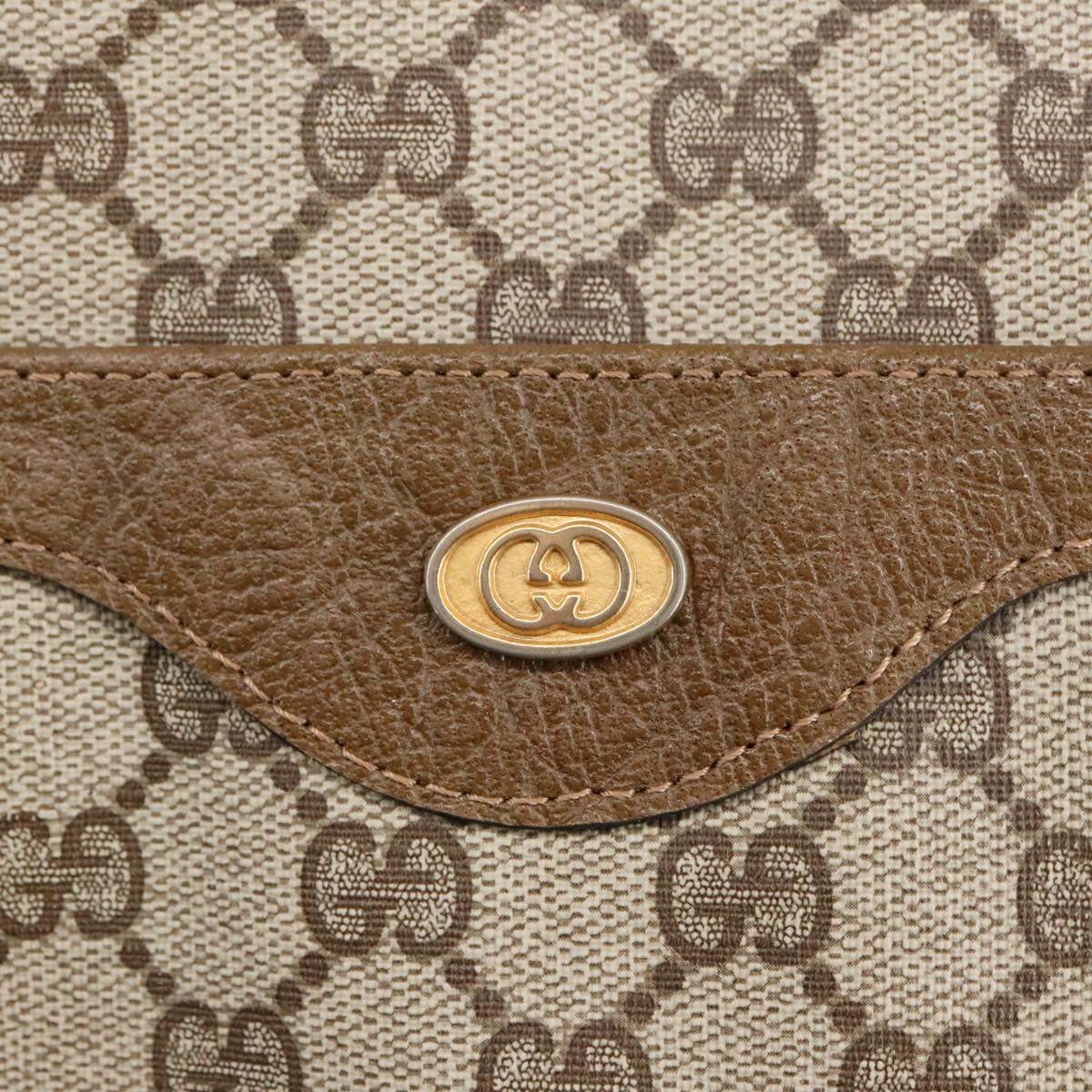 GUCCI GG Supreme Tote Bag PVC Leather Beige Gold 39 02 003 100684