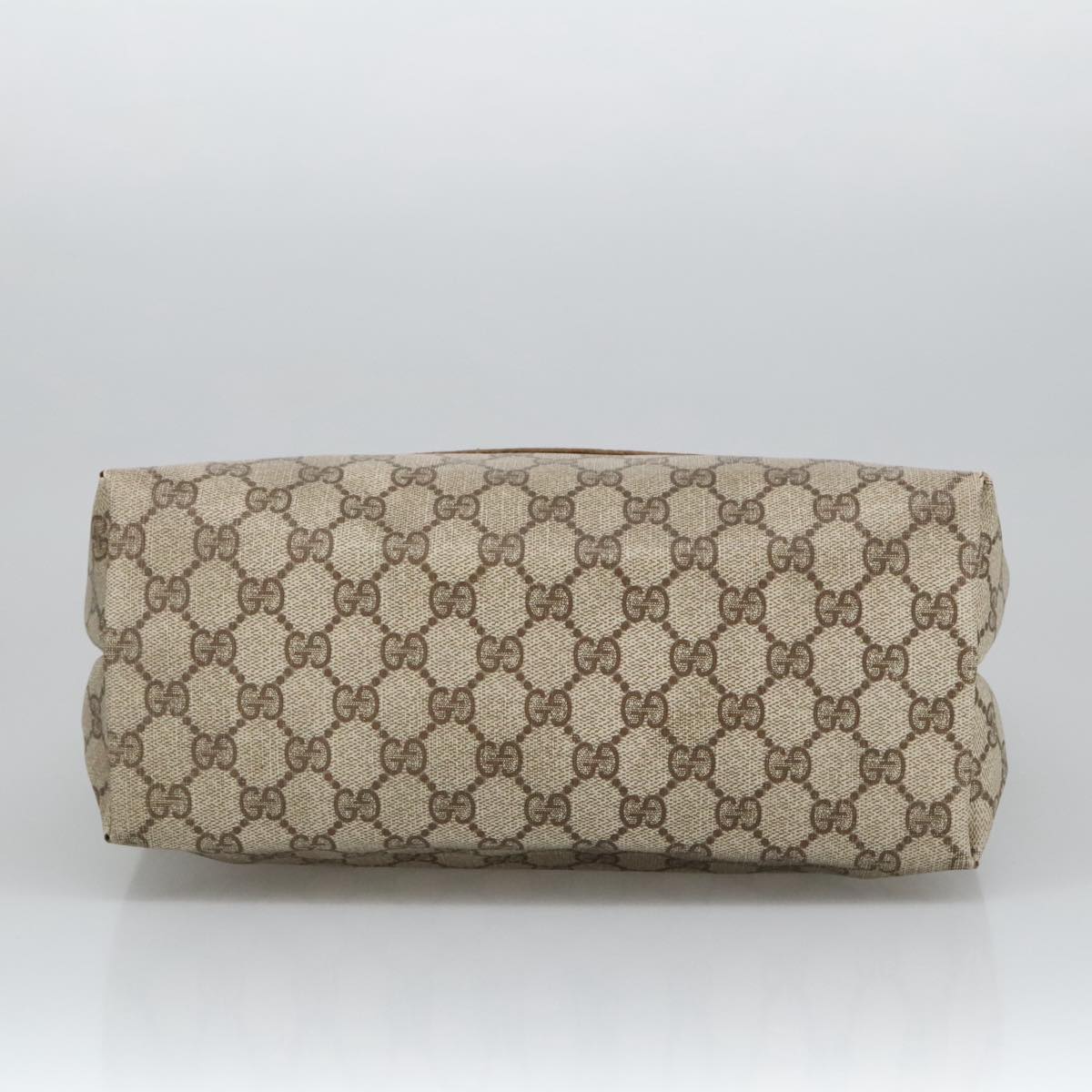 GUCCI GG Supreme Tote Bag PVC Leather Beige Gold 39 02 003 100684