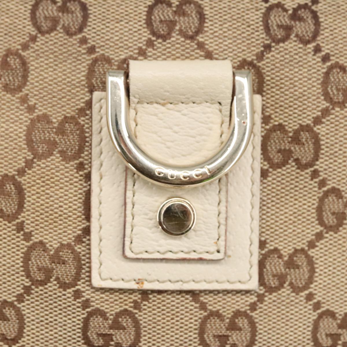 GUCCI GG Canvas Shoulder Bag Beige Gold 131326 100719