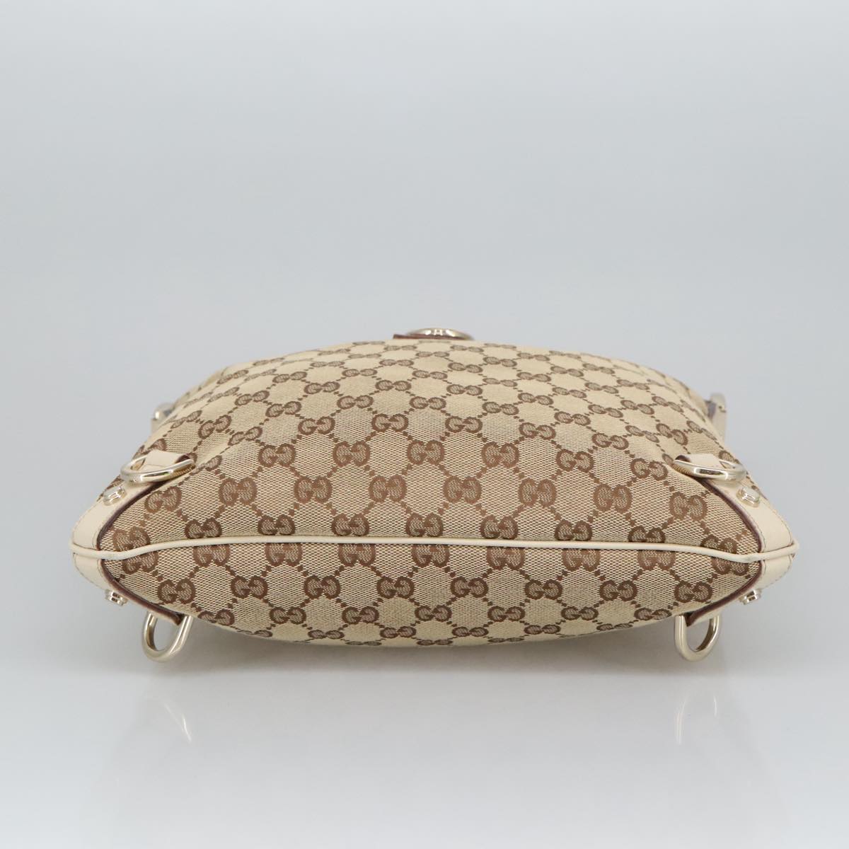 GUCCI GG Canvas Shoulder Bag Beige Gold 131326 100719