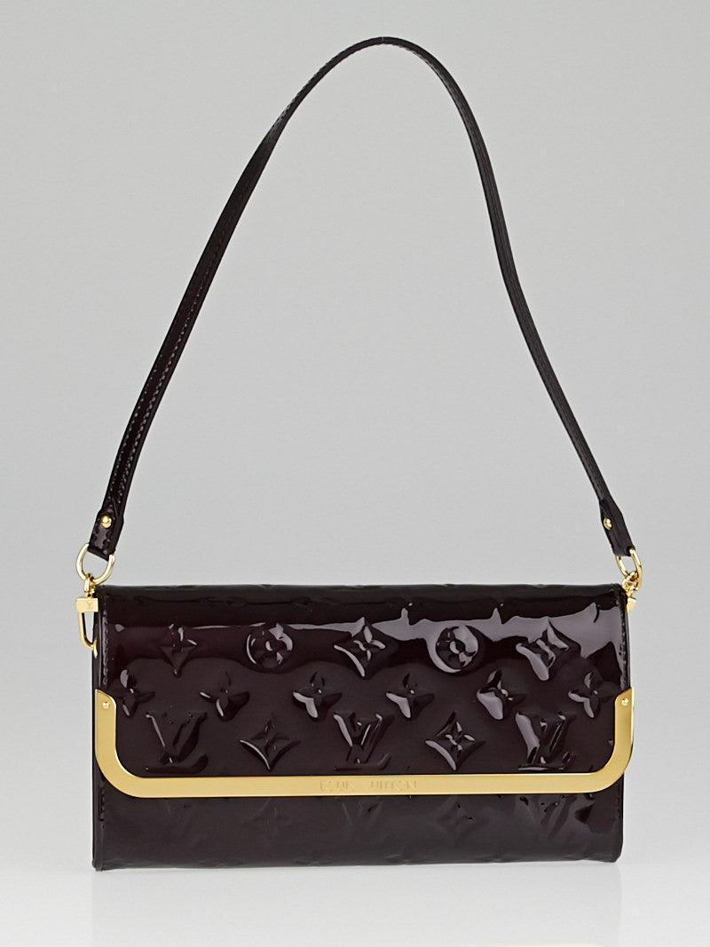 Louis Vuitton Amarante Monogram Vernis Rossmore MM Clutch