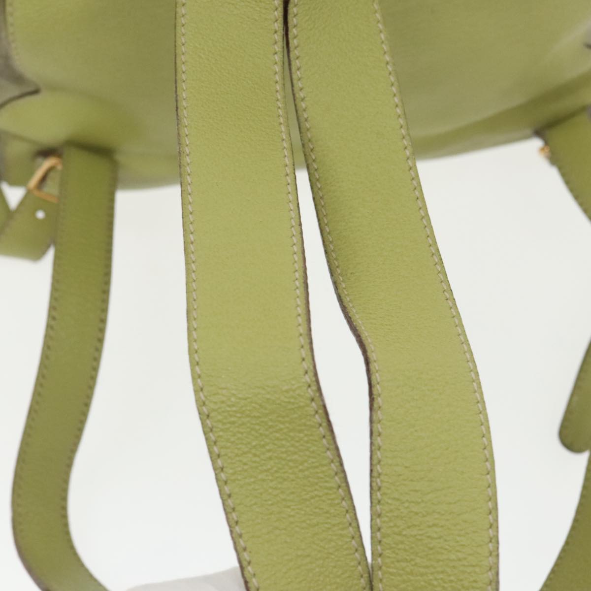 GUCCI Bamboo Backpack Suede Green Gold 003 2058 0016 100938