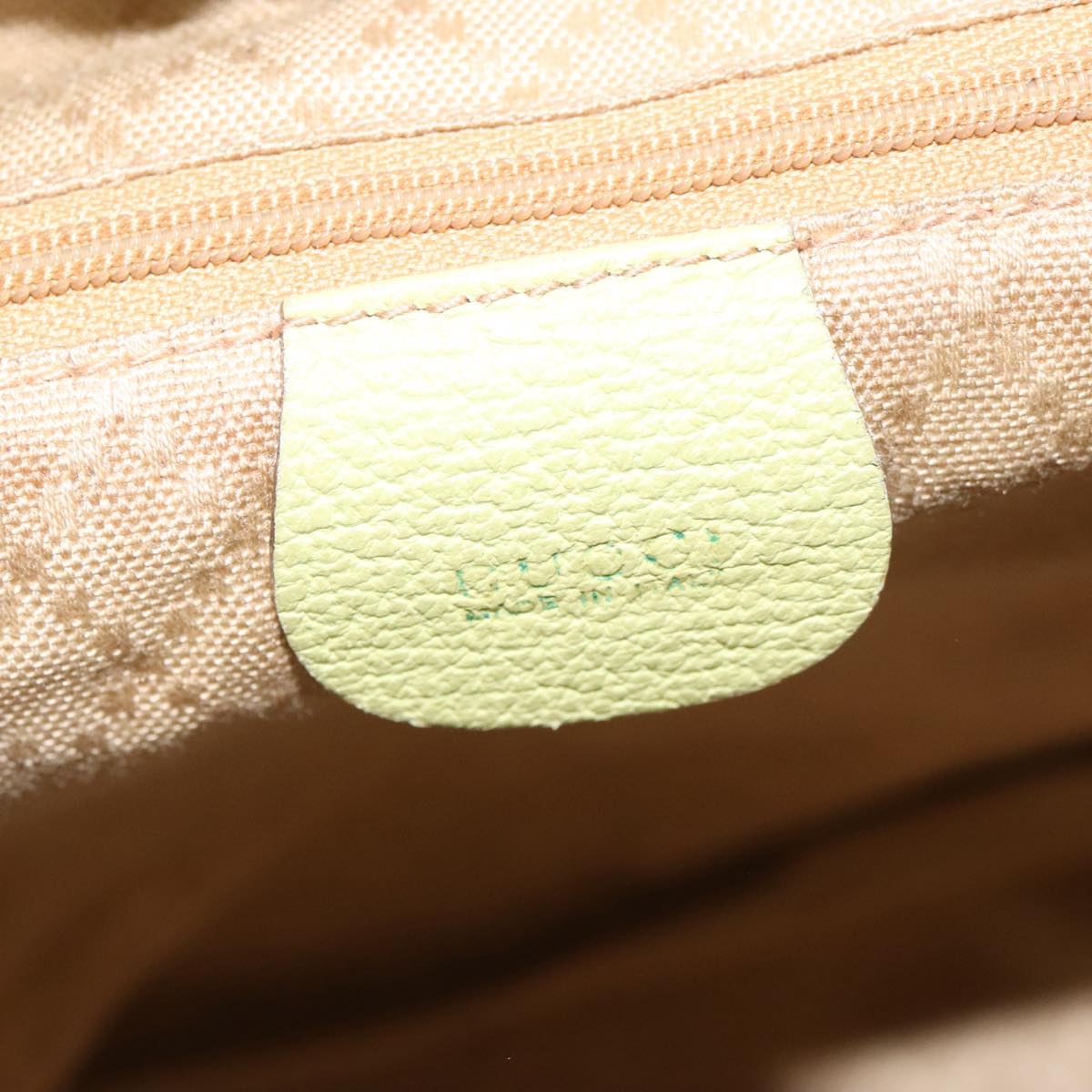 GUCCI Bamboo Backpack Suede Green Gold 003 2058 0016 100938