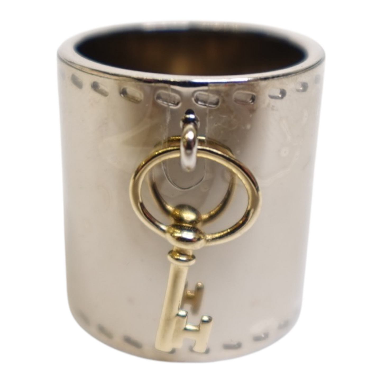 Hermes Metal GP Key Charm Scarf Ring