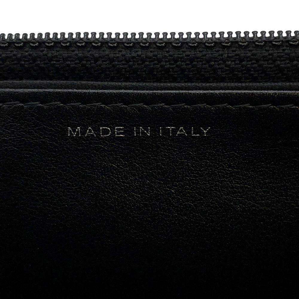 CHANEL Chevron Chain wallet BlackA70230 Calf Leather
