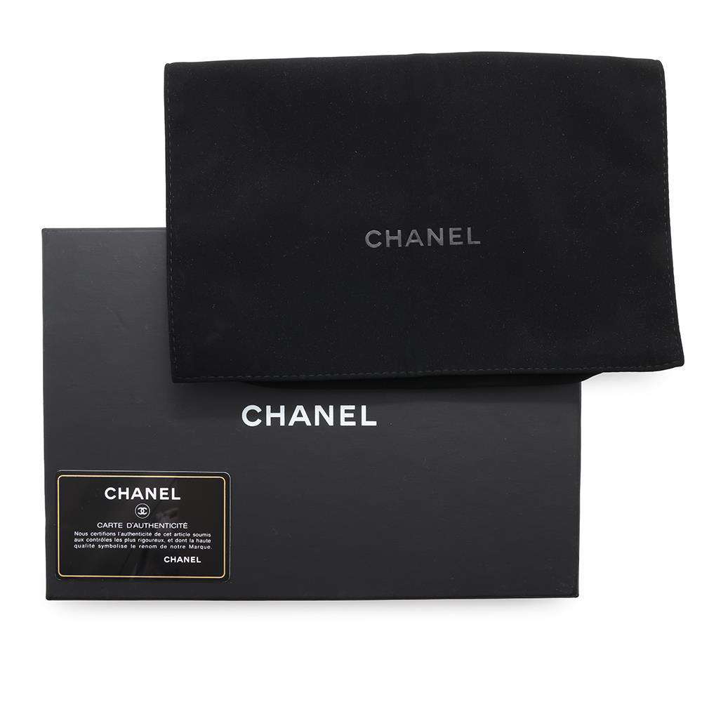 CHANEL Chevron Chain wallet BlackA70230 Calf Leather