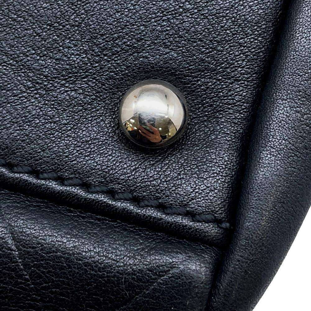 CHANEL Chevron V Stitch Mini Travel Bag BlackA30899 Leather