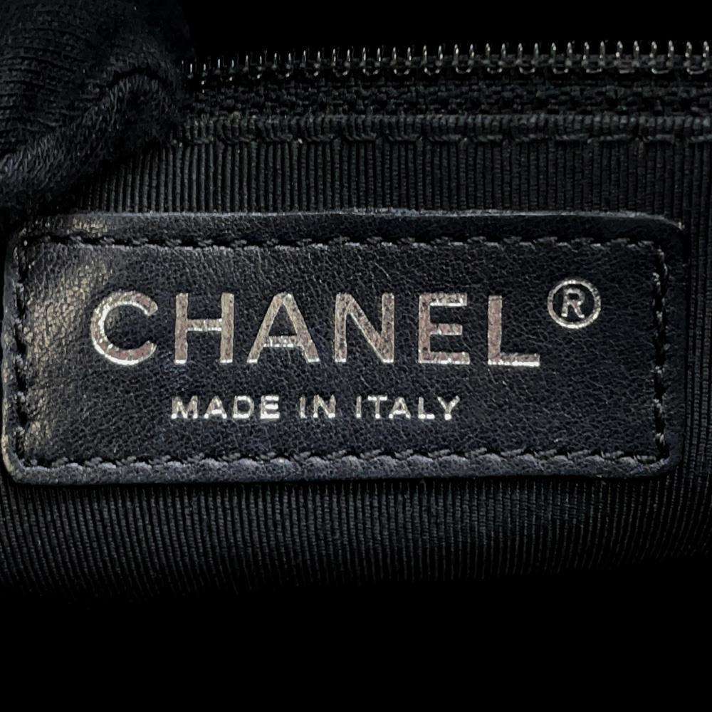 CHANEL Chevron V Stitch Mini Travel Bag BlackA30899 Leather