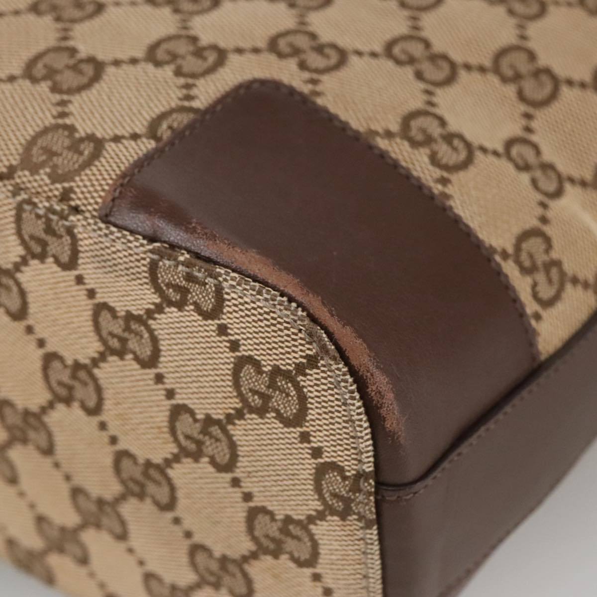 GUCCI GG Canvas Shoulder Bag Beige Gold 001 4204 101137