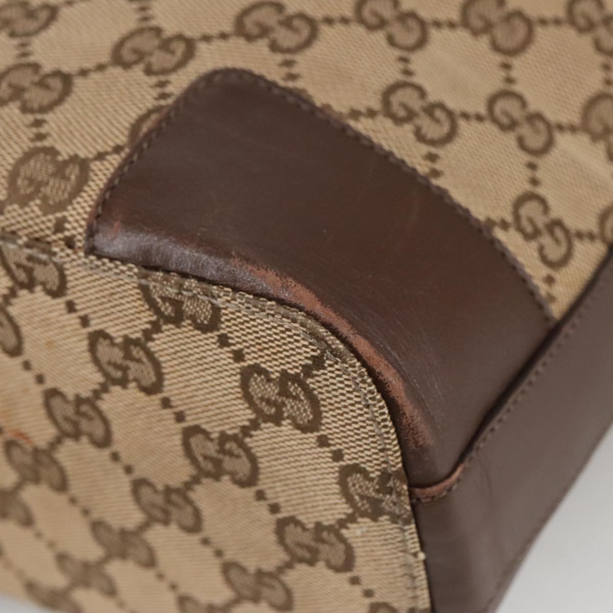 GUCCI GG Canvas Shoulder Bag Beige Gold 001 4204 101137