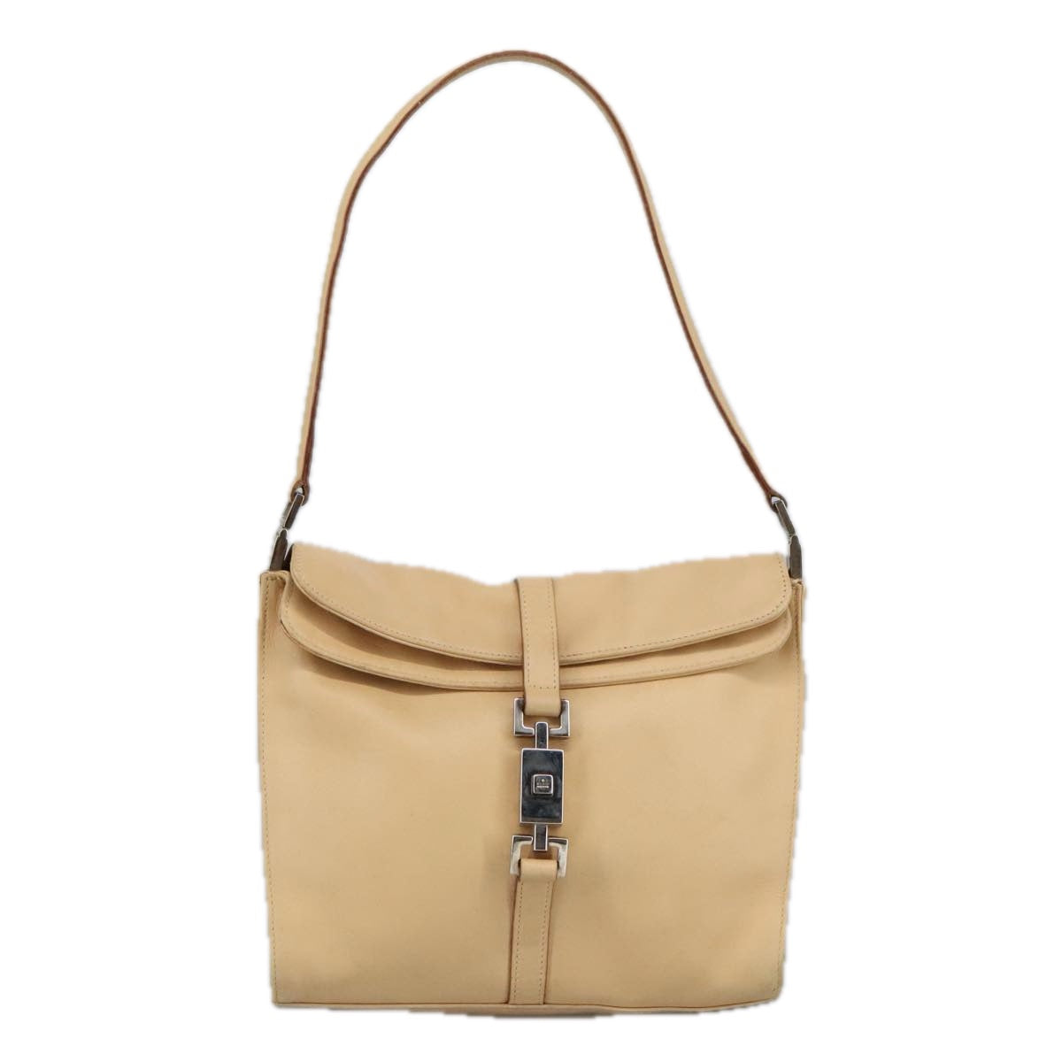 GUCCI Jackie Shoulder Bag Leather Beige 001 3734 101139