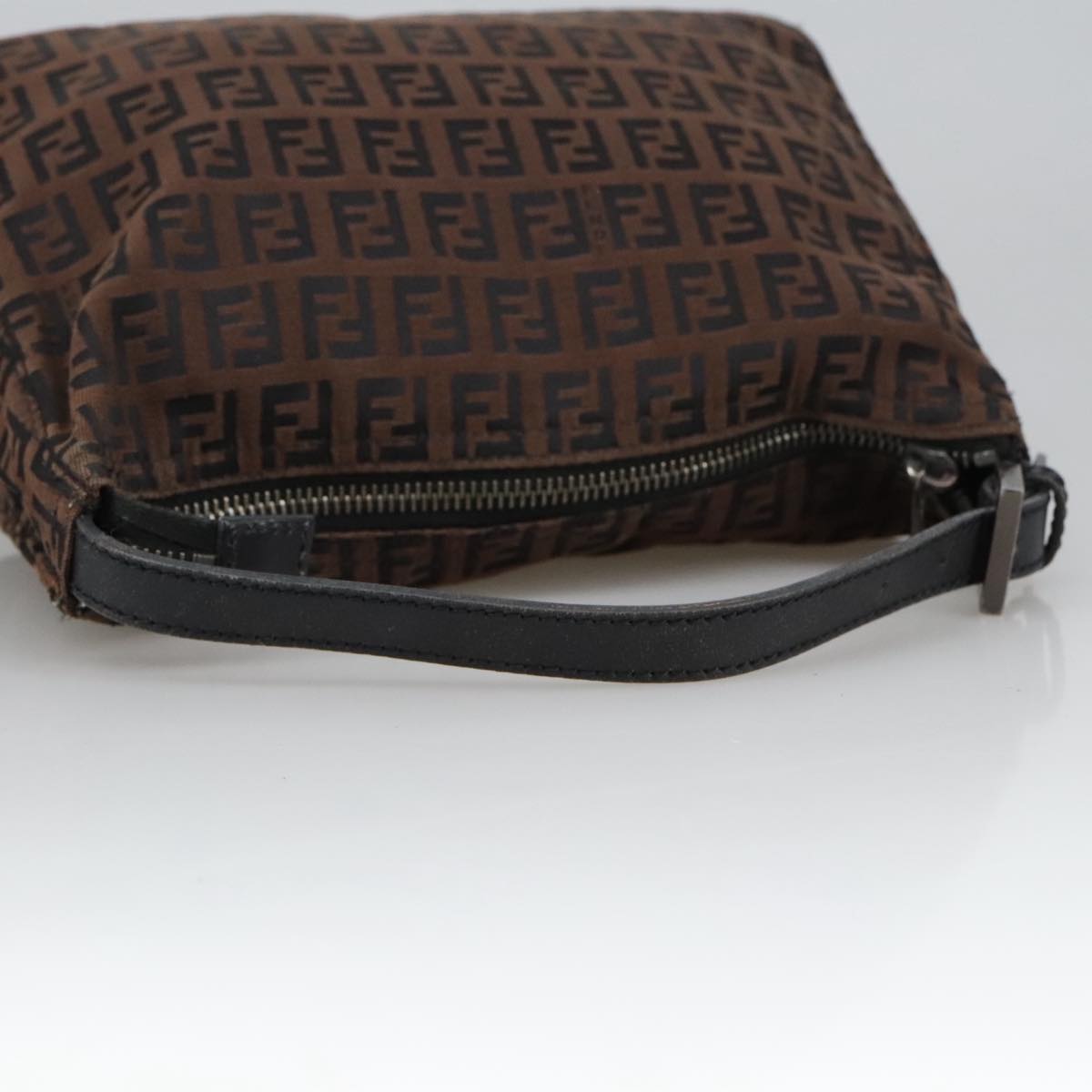 FENDI Zucchino Canvas Pouch Brown 101175
