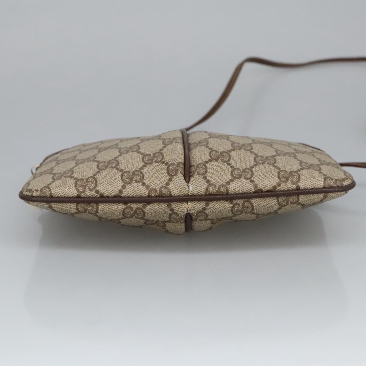 GUCCI GG Supreme Web Sherry Line Shoulder Bag PVC Beige 904 02 047 101184