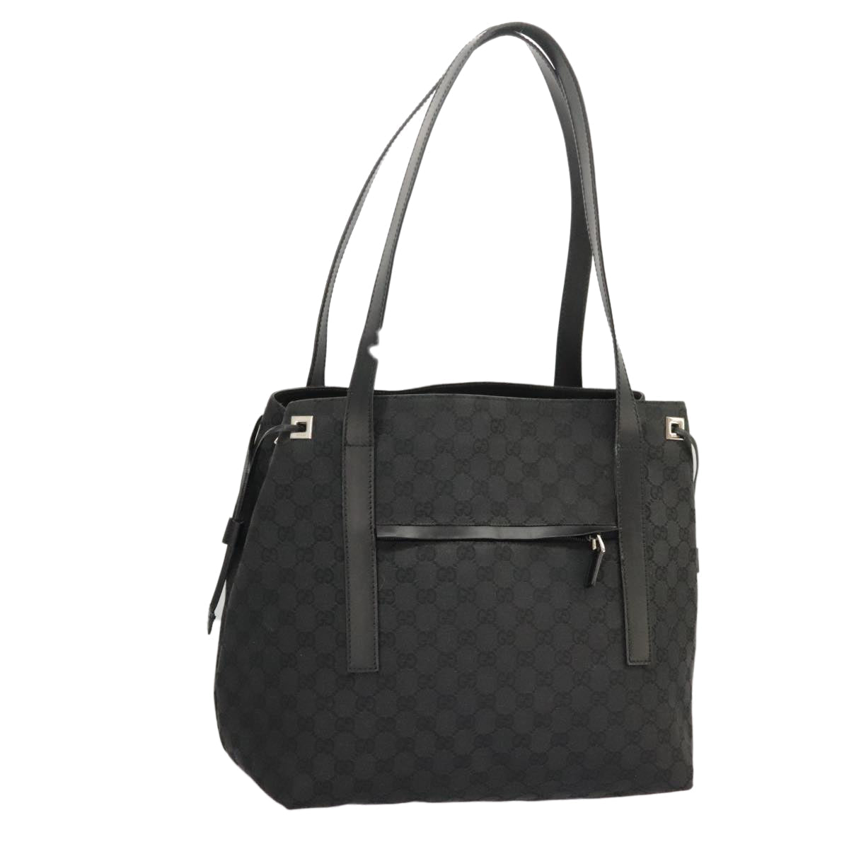 GUCCI GG Canvas Shoulder Bag Black 30501 101186