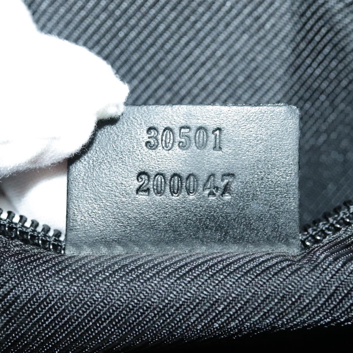 GUCCI GG Canvas Shoulder Bag Black 30501 101186