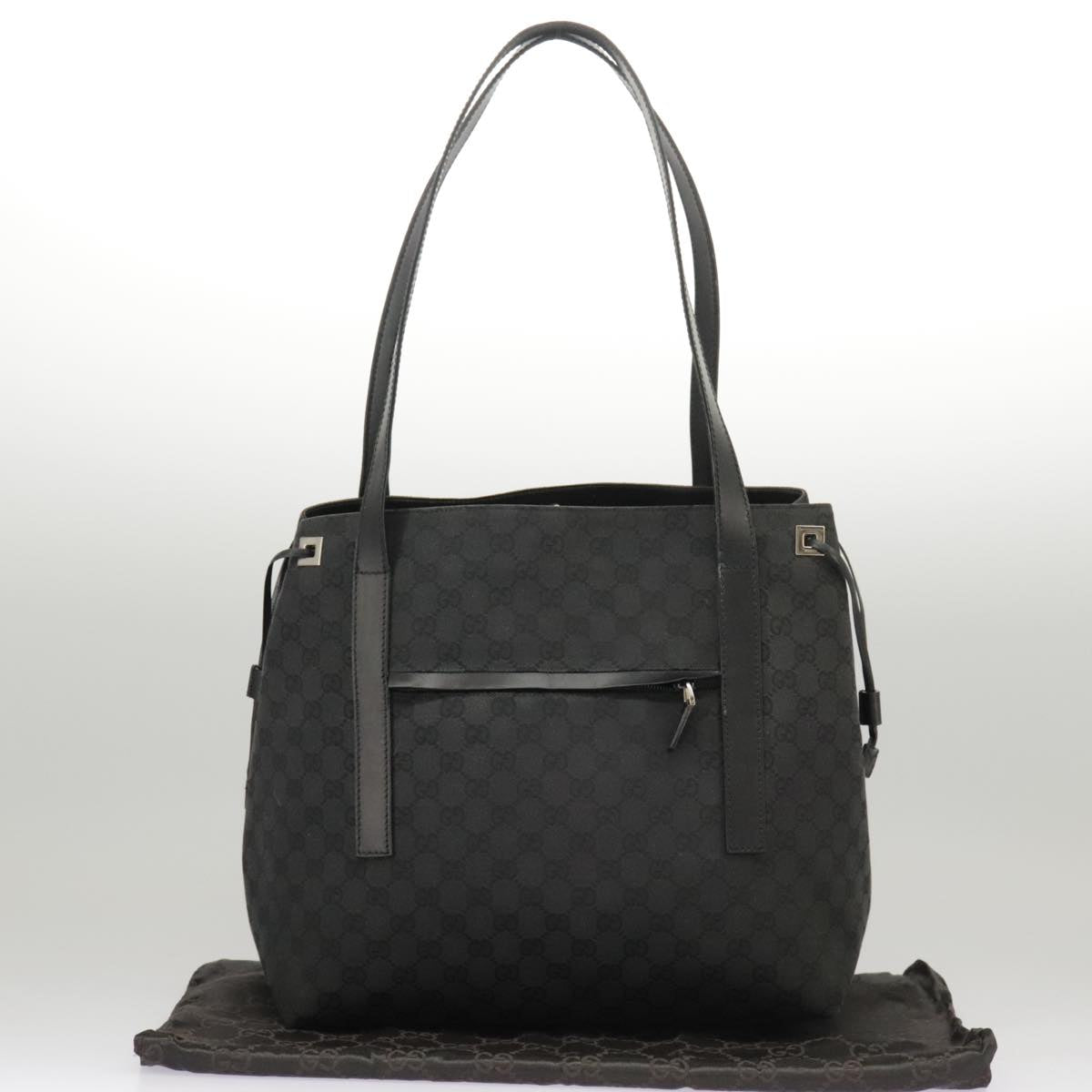 GUCCI GG Canvas Shoulder Bag Black 30501 101186