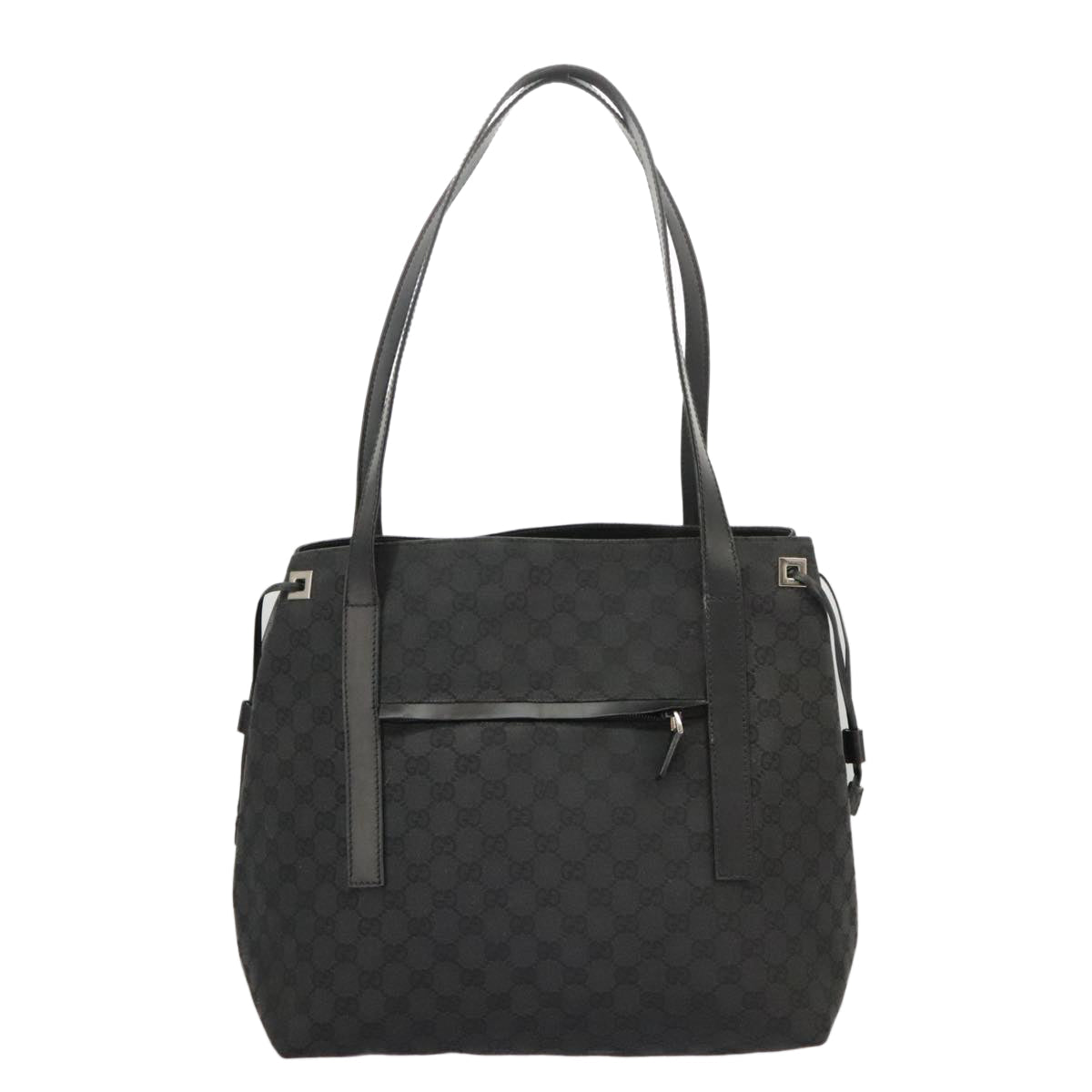 GUCCI GG Canvas Shoulder Bag Black 30501 101186