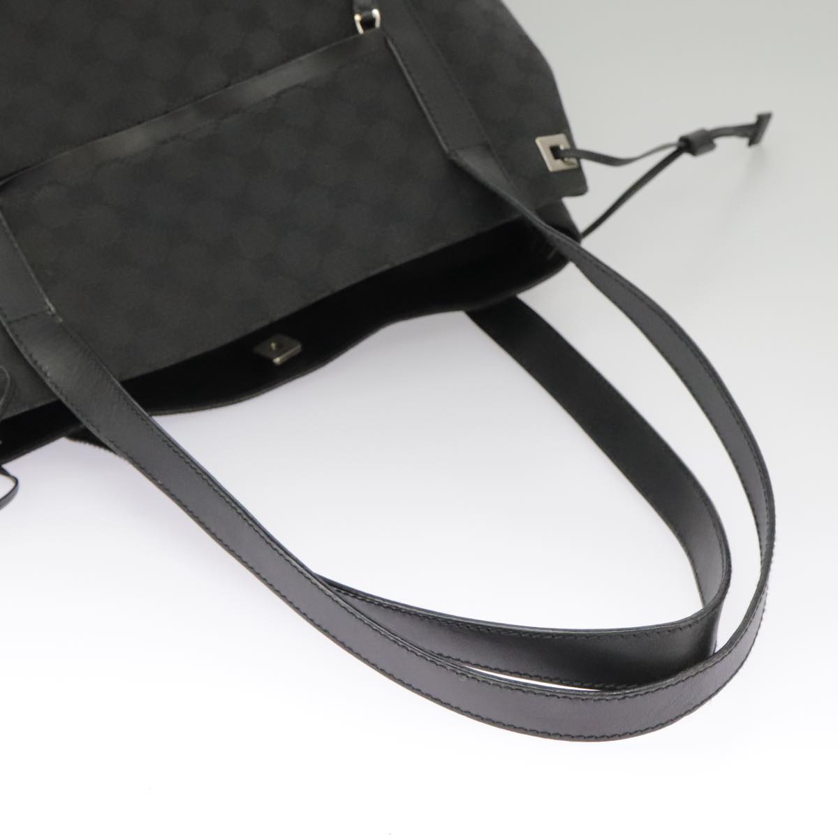 GUCCI GG Canvas Shoulder Bag Black 30501 101186