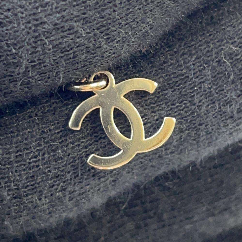 CHANEL CHANEL logo double heart choker necklaceABB646 Metal strass