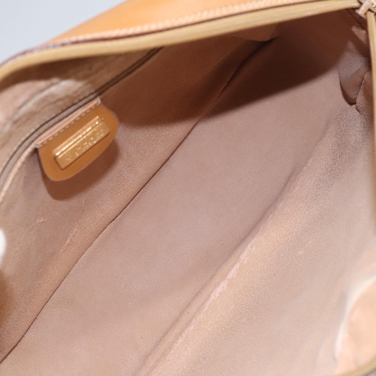 GUCCI Micro GG Supreme Shoulder Bag PVC Leather Beige Gold 101192