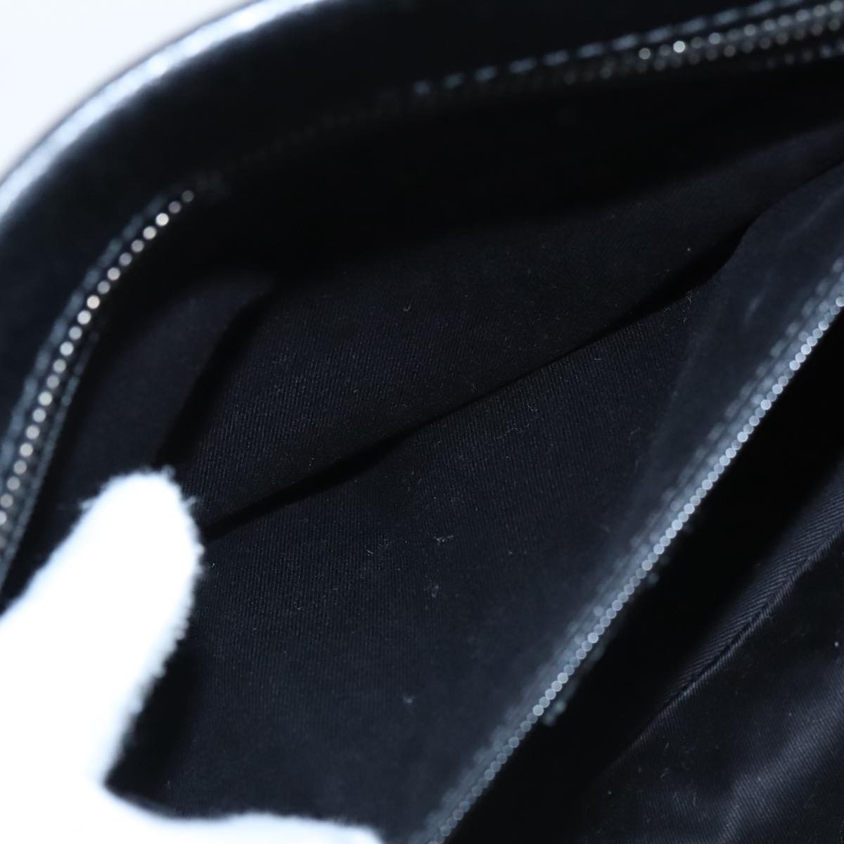 GUCCI GG Canvas Hand Bag Black Silver 113011 101218