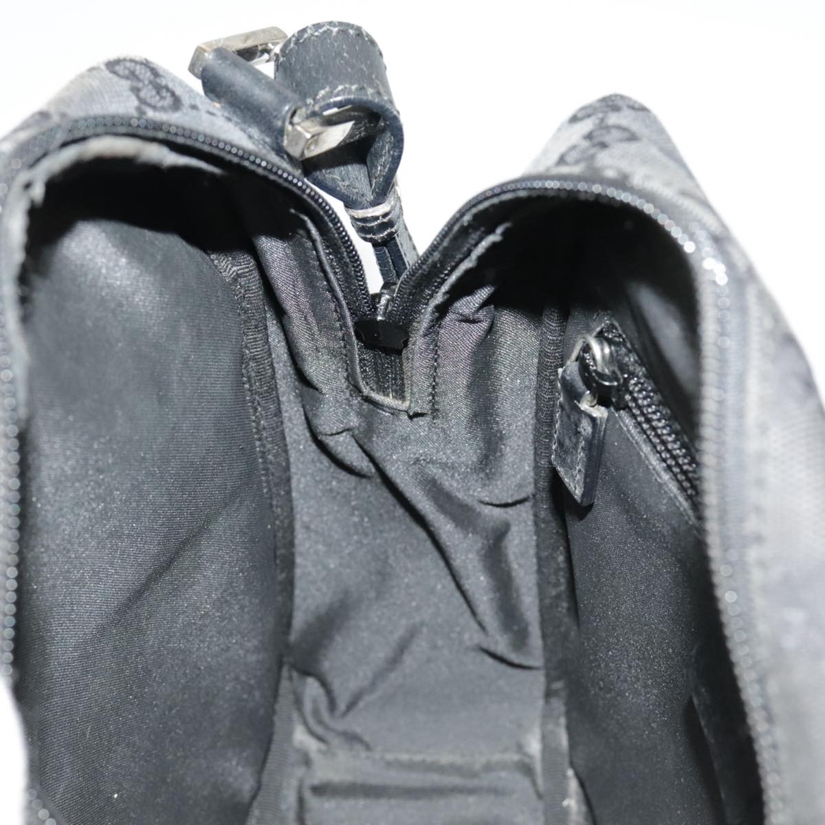 GUCCI GG Canvas Shoulder Bag Black 018 1612 101223