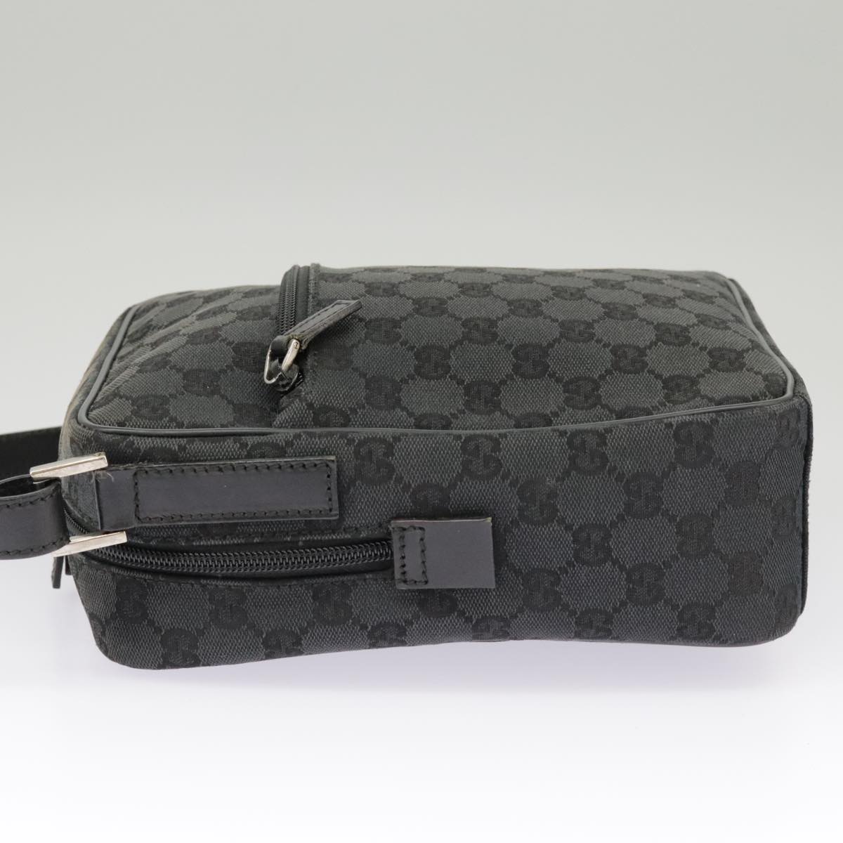 GUCCI GG Canvas Shoulder Bag Black 018 1612 101223