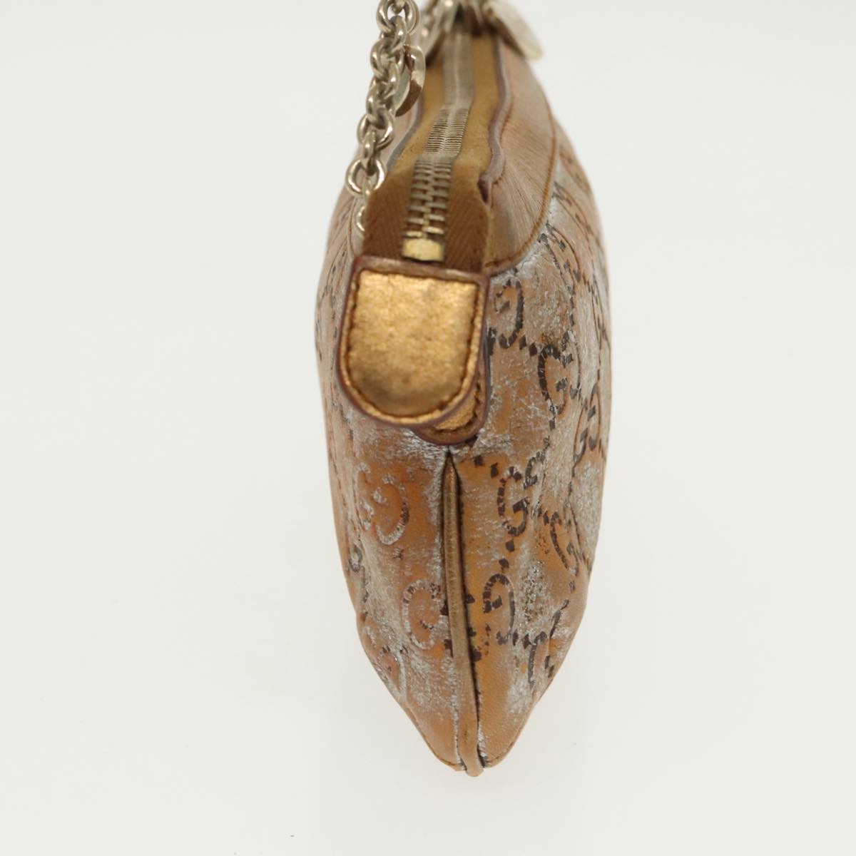 GUCCI GG Canvas Accessory Pouch Bronze Gold 153020 101273