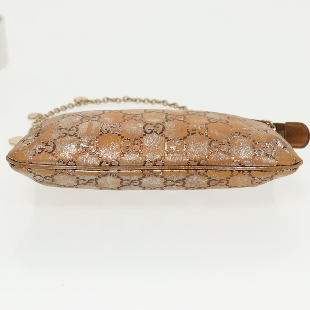 GUCCI GG Canvas Accessory Pouch Bronze Gold 153020 101273