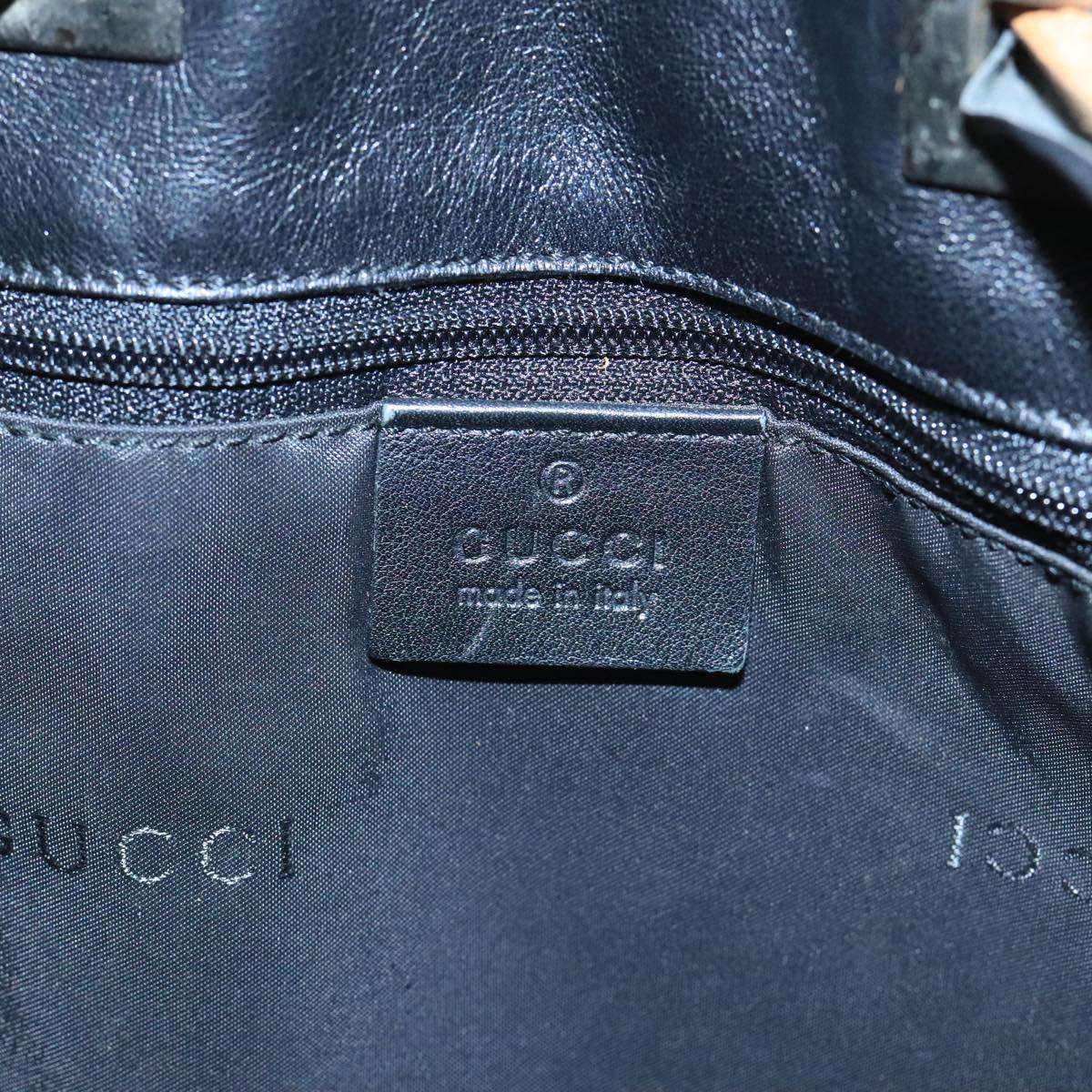 GUCCI Shoulder Bag Leather Black 001 4012 101283
