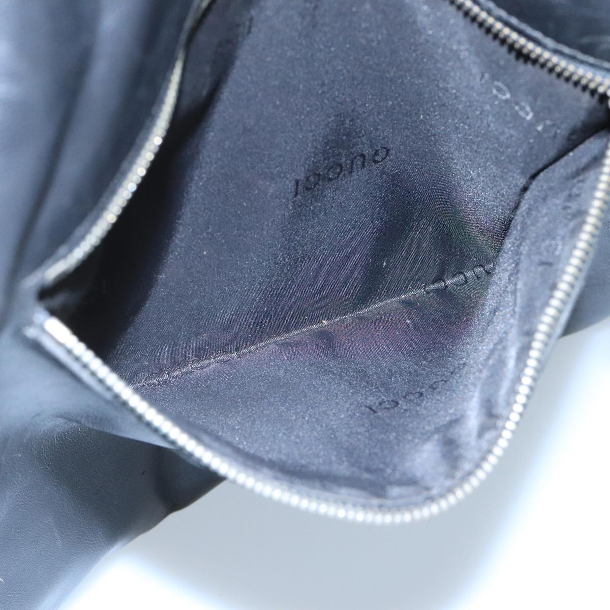 GUCCI Shoulder Bag Leather Black 001 4012 101283