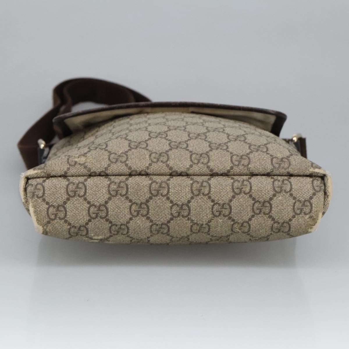 GUCCI GG Supreme Shoulder Bag PVC Beige 223666 101285