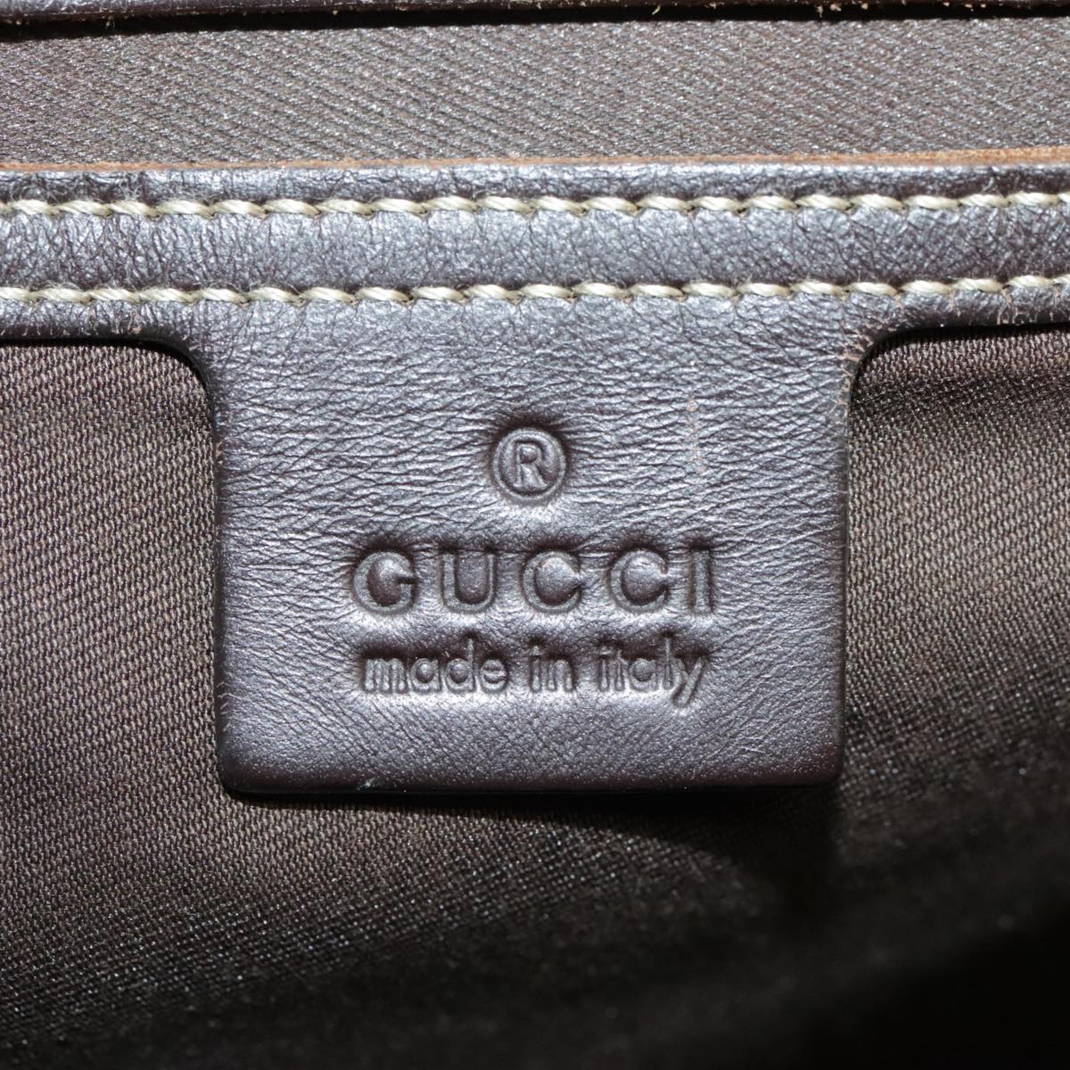 GUCCI GG Supreme Shoulder Bag PVC Beige 201448 101290