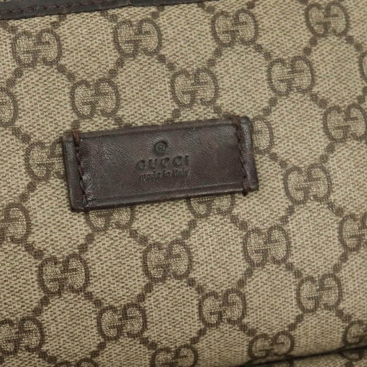 GUCCI GG Supreme Shoulder Bag PVC Beige 101291