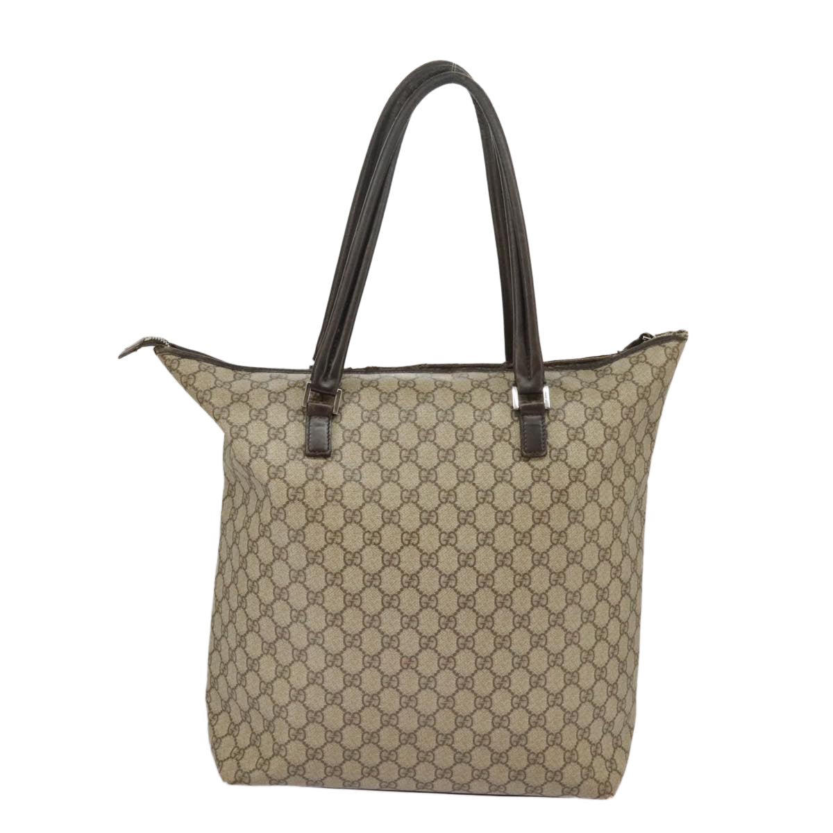 GUCCI GG Supreme Shoulder Bag PVC Beige 101291