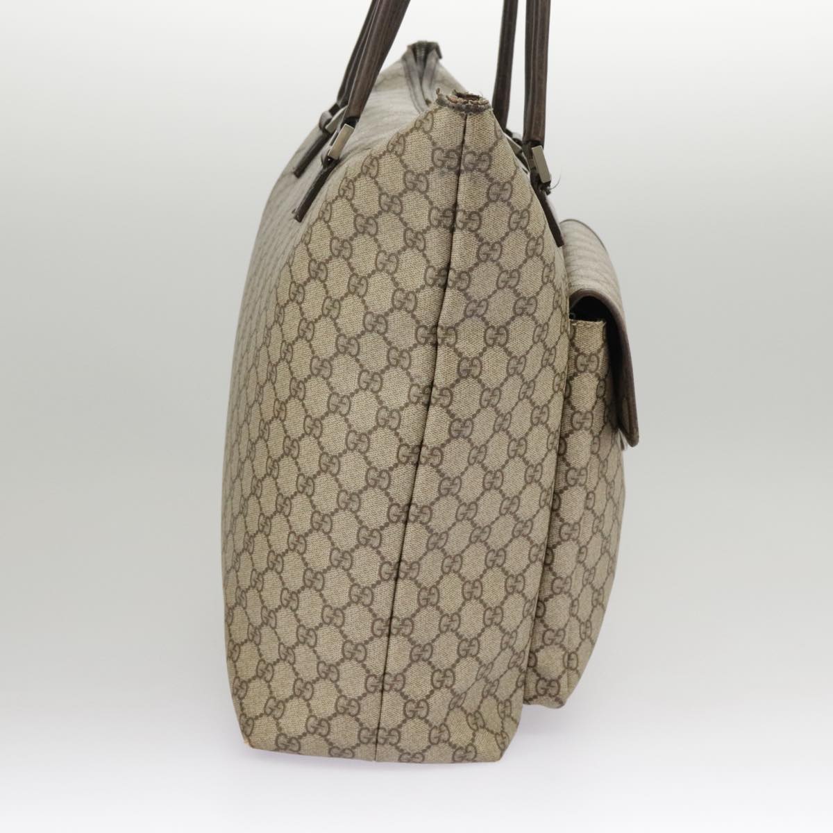 GUCCI GG Supreme Shoulder Bag PVC Beige 101291