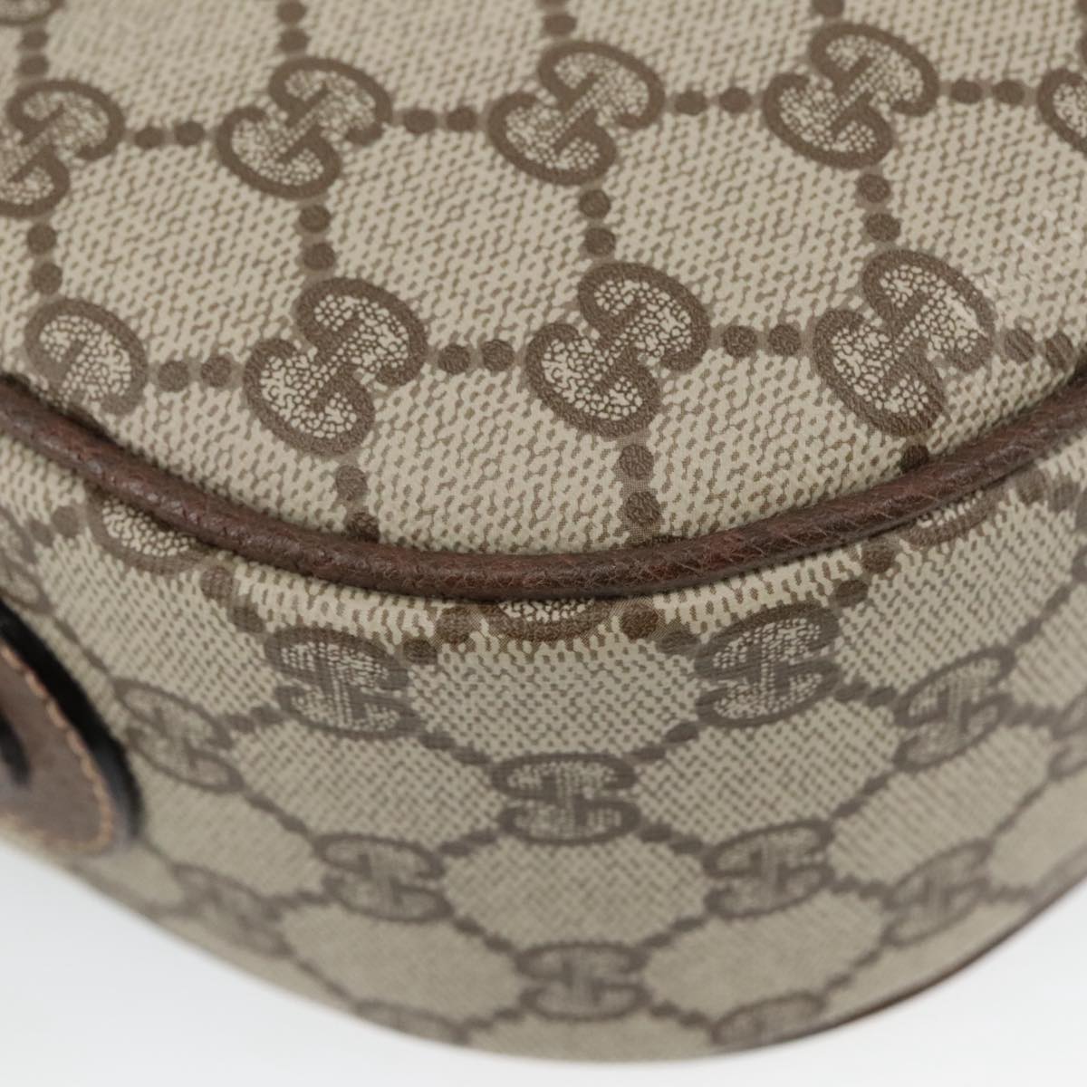 GUCCI GG Supreme Web Sherry Line Bag PVC Beige 001 123 0918 101309A