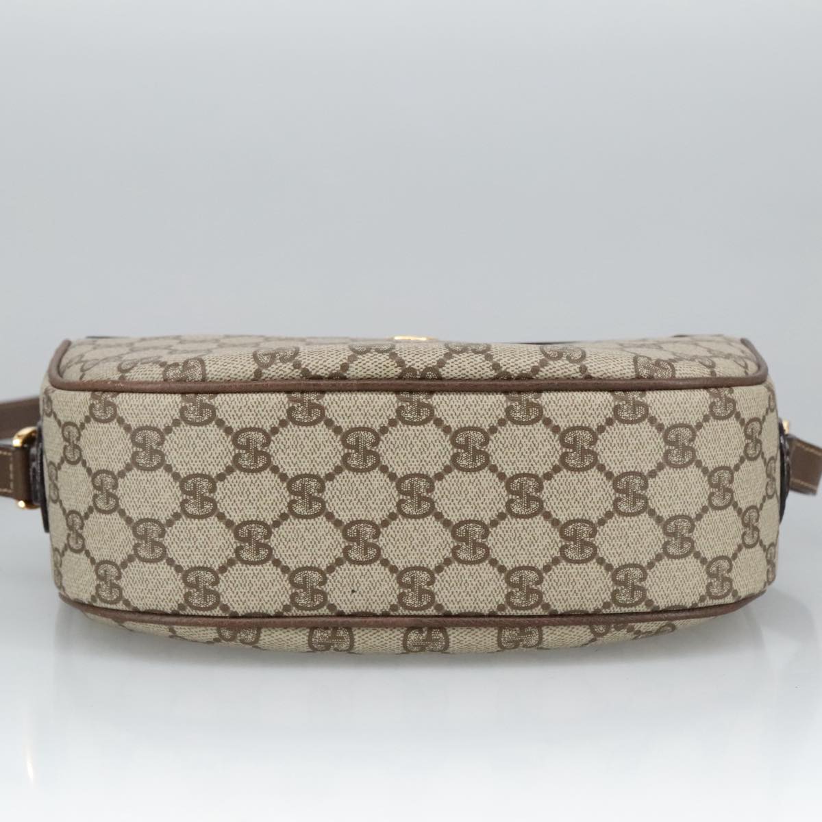 GUCCI GG Supreme Web Sherry Line Bag PVC Beige 001 123 0918 101309A