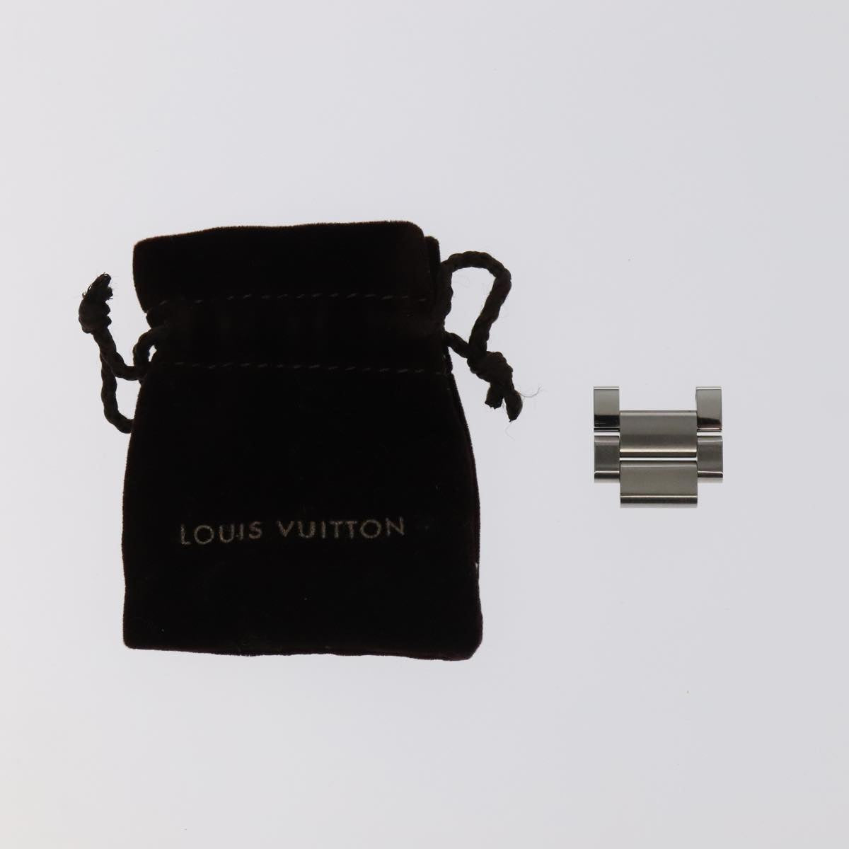 LOUIS VUITTON Tambour Forever Q121F Diamond Lug Pave Diamond Gray Watches Q121F 101376S