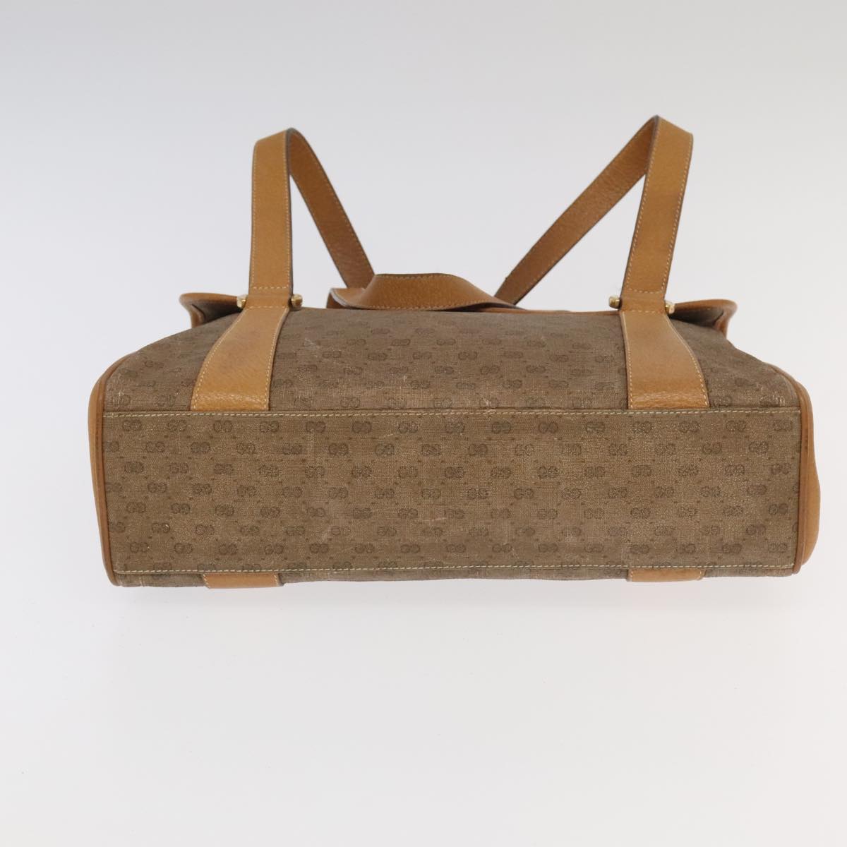 GUCCI GG Supreme Sherry Line Shoulder Bag PVC 5Set Beige Red 101558