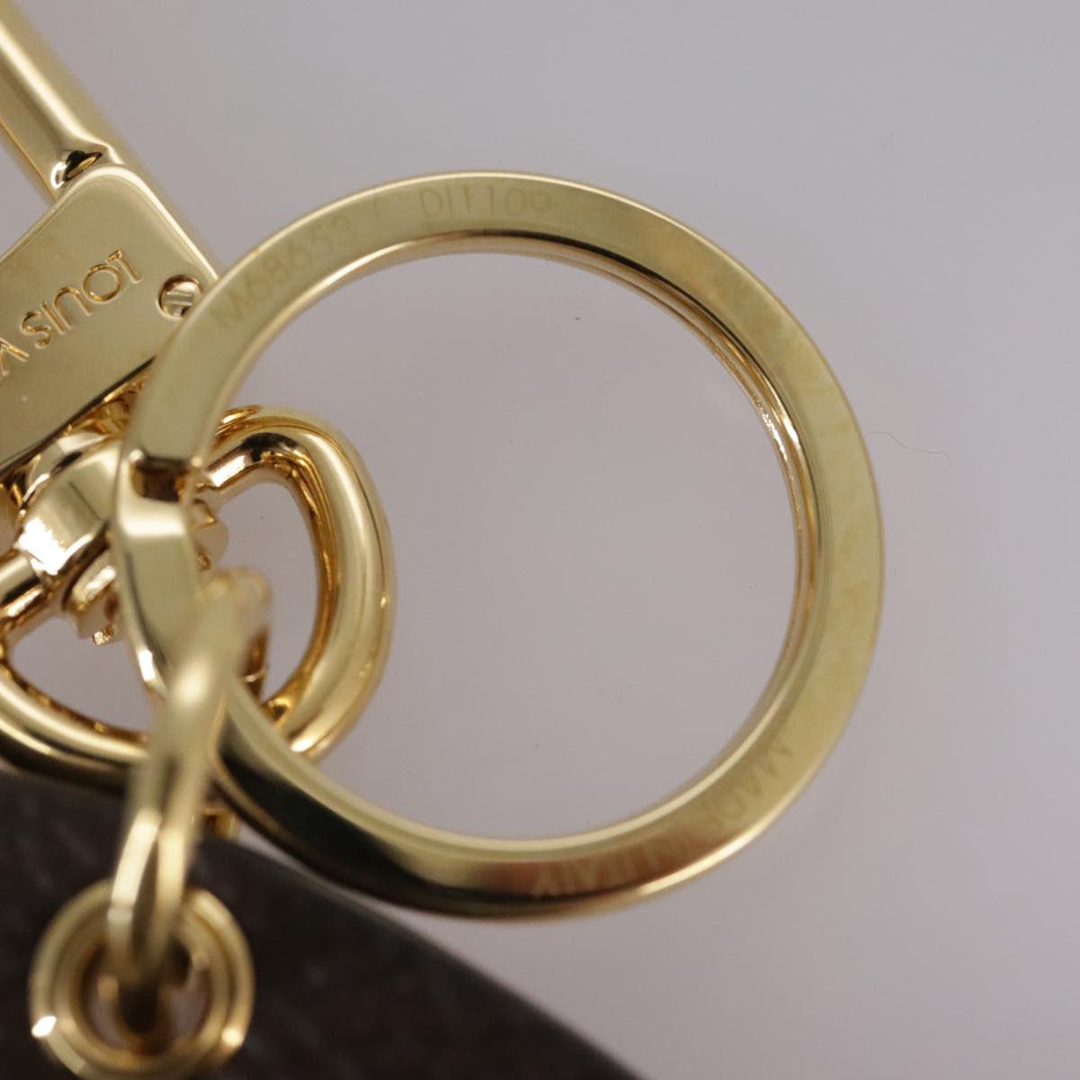 LOUIS VUITTON Monogram Porte Cles Epivivienne Key Ring Pink M68653 101583